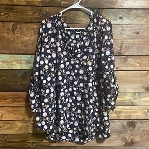 Navy Bicycle Blouse